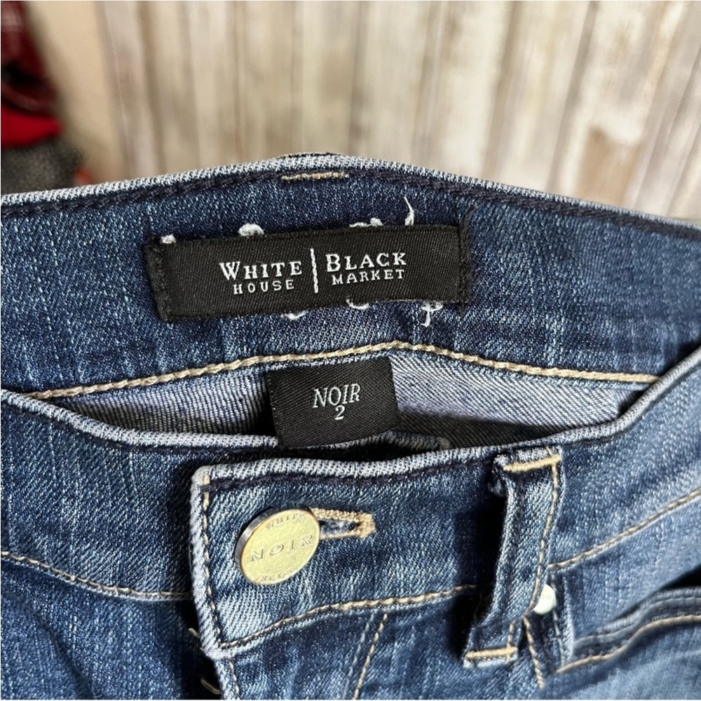 White House Black Market Noir Cropped Jeans - Picture 6 of 6